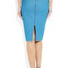 Roland Mouret Fine Plissécrepe Pencil Skirt in Blue - Lyst