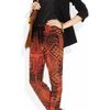 Sandro Paprika Printed Tapered Crepe Pants in Multicolor (red) - Lyst