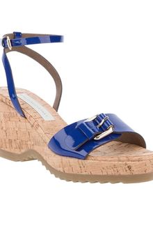 Stella McCartney Wedge Sandal - Lyst