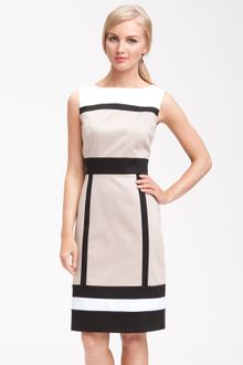 Tahari By Arthur S. Levine Sleeveless Colorblock Sheath Dress - Lyst