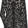 Temperley London Animalprint Merino Wool Sweater in Gray (black) - Lyst