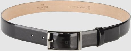 Valentino Leather Belt in Black for Men - Lyst
