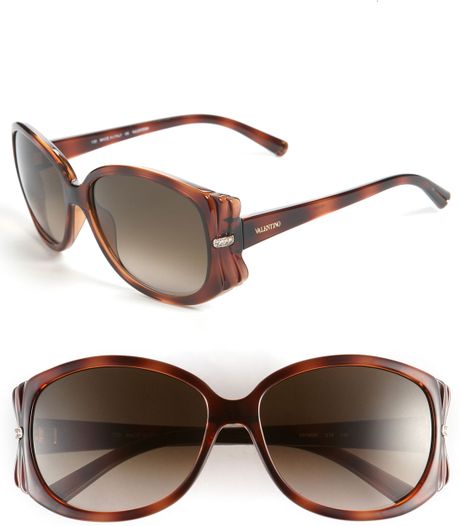 Valentino Retro Sunglasses in Brown (dark havana/ khaki gradient) - Lyst