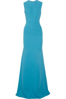 Victoria Beckham Silk and Woolblend Crepe Gown - Lyst