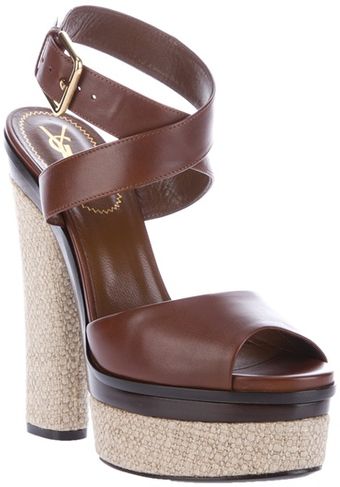 Yves Saint Laurent Gianduia Sandal - Lyst