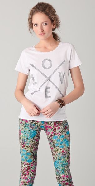 Zoe Karssen Love Tee in White - Lyst