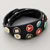 Marc By Marc Jacobs Dreamy Logo Double Wrap Bracelet in Black - Lyst