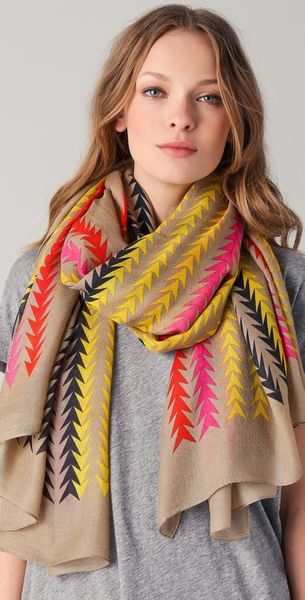 Marc By Marc Jacobs Arrowhead Stripe Scarf - Lyst