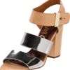 Sam Edelman Womens Yelena Anklestrap Sandal in Beige (gunmetal/natural) - Lyst