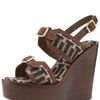 Tory Burch Florian Needlepoint Wedge in Brown (almond) - Lyst
