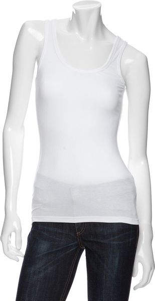 Twenty Ribbed Tank Top - Lyst