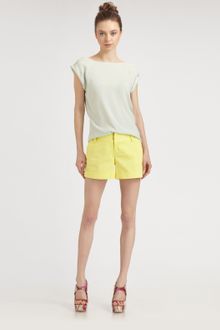 Alice + Olivia Cady Cuff Shorts - Lyst
