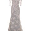 Erdem Pandora Lace Gown in Gray (rose) - Lyst