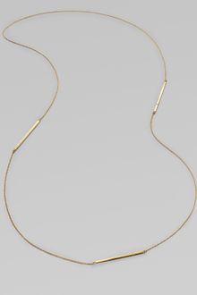 Jennifer Zeuner Diamond Accented Bar Station Necklace - Lyst