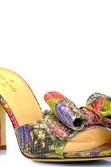 Kate Spade Selena Tropical Patterned Ruffle Slide Pump