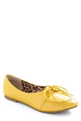 ModCloth Shop Until You Lemon Drop Flat