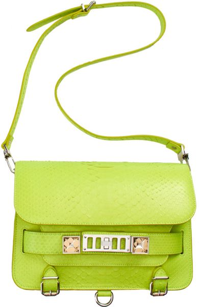 Proenza Schouler Ps11 Classic Python in Green (multi) - Lyst