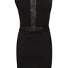 Topshop Mesh Insert Bodycon Dress By Dress Up in Black - Lyst