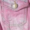 Topshop Pink Marbled Denim Jacket in Pink - Lyst