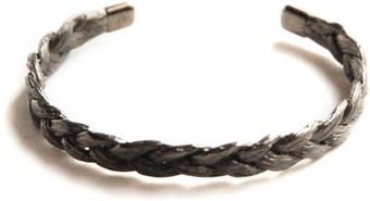 Ayako Kanari Magnitude Plait Bangle Black - Lyst