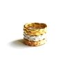 Ayako Kanari Magnitude Plait Set Of Three Rings in Gold (silver) - Lyst