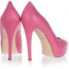 Brian Atwood Maniac Leather Platform Pumps in Pink (fuchsia) - Lyst