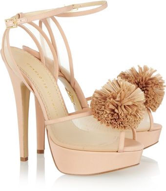 Charlotte Olympia Pomeline Crepe De Chine Sandals - Lyst