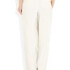 Chloé Pleated Wideleg Twill Pants in Beige (cream) - Lyst