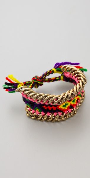 Dannijo Lindsay Bracelet in Pink - Lyst