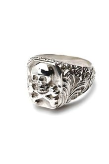 Demaglie Skull Signet Ring 2 - Lyst