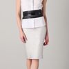 Diane Von Furstenberg Corset Leather Belt in Black - Lyst