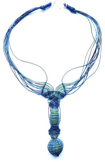 Ifatcreations Delicate Green Murano Necklace Nr. 241 - Lyst