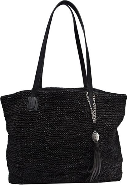 Olivia Harris Colombier Tote Bag in Black - Lyst