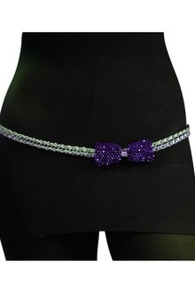 Poupee Couture Crystal Bow Belt - Lyst