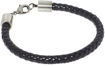 Simon Carter Leather Braided Bracelet - Lyst