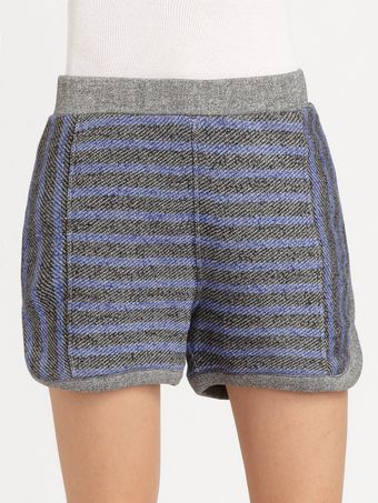  Striped French Terry Shorts 