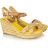 Tory Burch Camelia Espadrille Wedge Sandals in Yellow (mustard) - Lyst