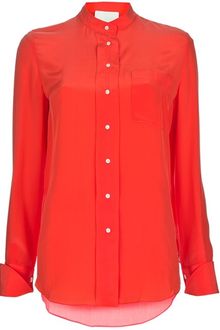 3.1 Phillip Lim Mandarin Collar Blouse - Lyst