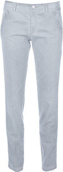7 For All Mankind Roxannechi Trouser in Gray (grey) - Lyst