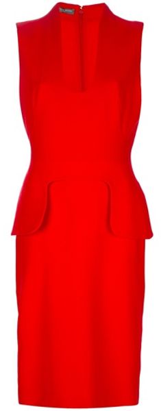 Alexander McQueen Sleeveless Dress - Lyst