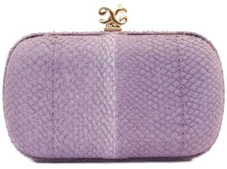 Alexandra De Curtis Rita Box Clutch Lilac Salmon in Purple (lilac) - Lyst