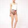 Asos Collection  Knicker Short in Floral Print in Blue (multi) - Lyst