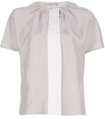 Balenciaga Short Sleeve Blouse - Lyst