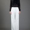 Balenciaga Wide Leg Trouser in White - Lyst