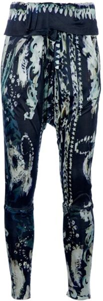Balmain Harem Trouser in Blue - Lyst