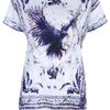 Balmain Eagle Print Tshirt in White - Lyst