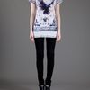Balmain Eagle Print Tshirt in White - Lyst