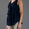 Carven Tie Detailed Vest in Blue (navy) - Lyst