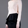 Carven Lace Detail Sweater in Beige (nude) - Lyst