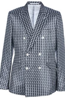 Comme Des Garçons Chain Link Print Blazer - Lyst